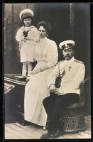 Nikolaus II von Russland mit Frau und Ki