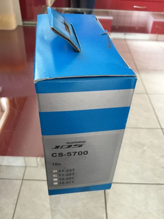 Cassette Shimano 105 10V 12-27t CS-5700 - Acier - Japon - Occasion