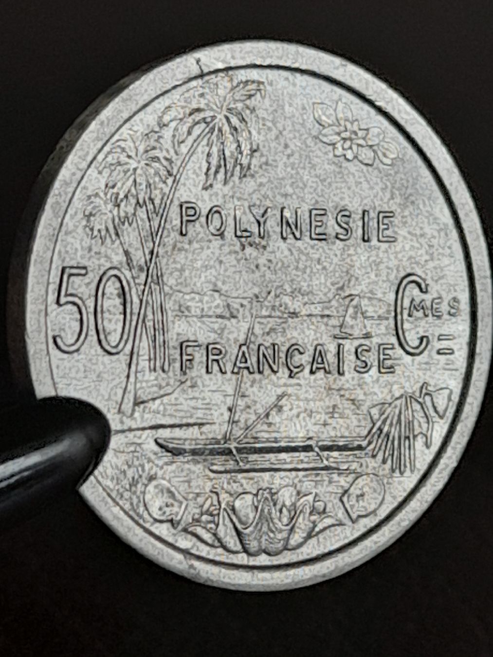 Alle Münzen: 50 Centimes 1965 Polynesien  – Gebraucht aus Basel von Basel_20