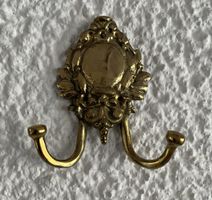 Doppelhaken / Garderobenhaken aus Messing 