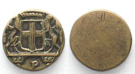 ItaliyGENUA Münzgewicht 1/4 Doppia 18.Jh Peso monetario 3,1g