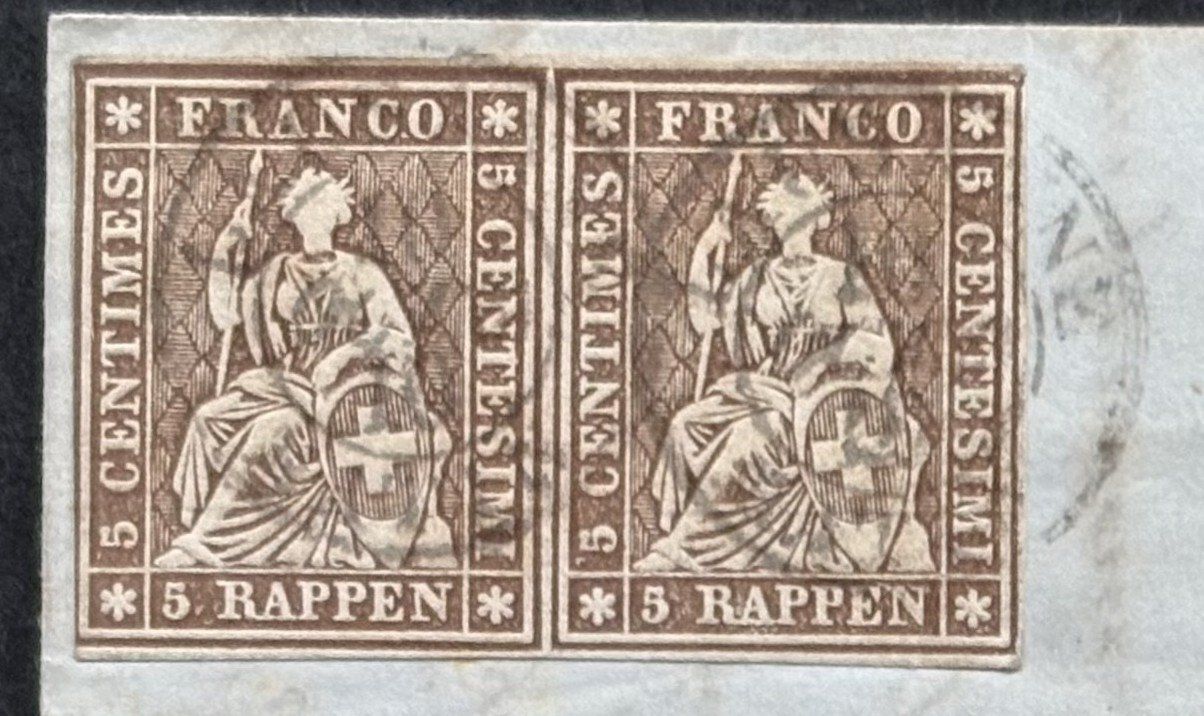 Tutti i francobolli: FALTBRIEF 2 STRUBEL LAUSANNE 1861 – Usato da Ostermundigen venduto da Heavenmaus75 2