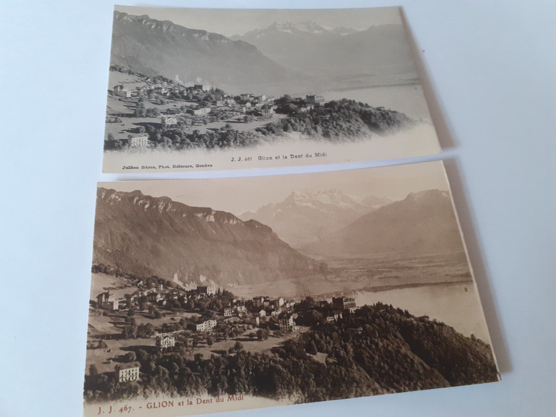 Ansichtskarten: GLION et la DENT du MIDI – Gebraucht aus Winterthur von Ornyx7