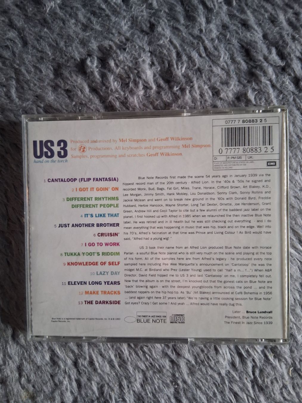 CD: US 3    HAND ON THE TORCH     CD – Usato da Wetzikon ZH venduto da Ramones01 1