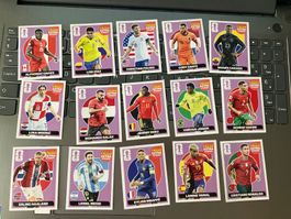 20 verschiedene purple Extra Sticker