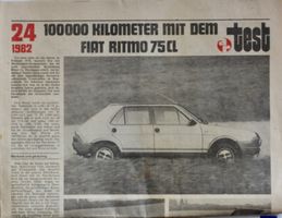 Fiat Ritmo Testbericht 1982