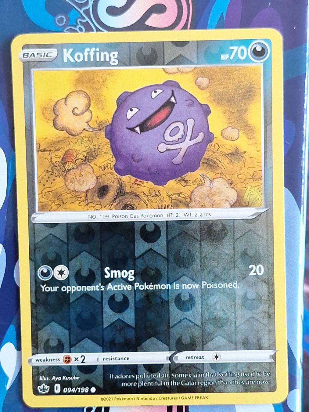 Pokémon Sammelbilder & Trading cards: Koffing - Reverse Holo Chilling Reign - #2Ord – Gebraucht aus Altstätten SG von GGsGameshop