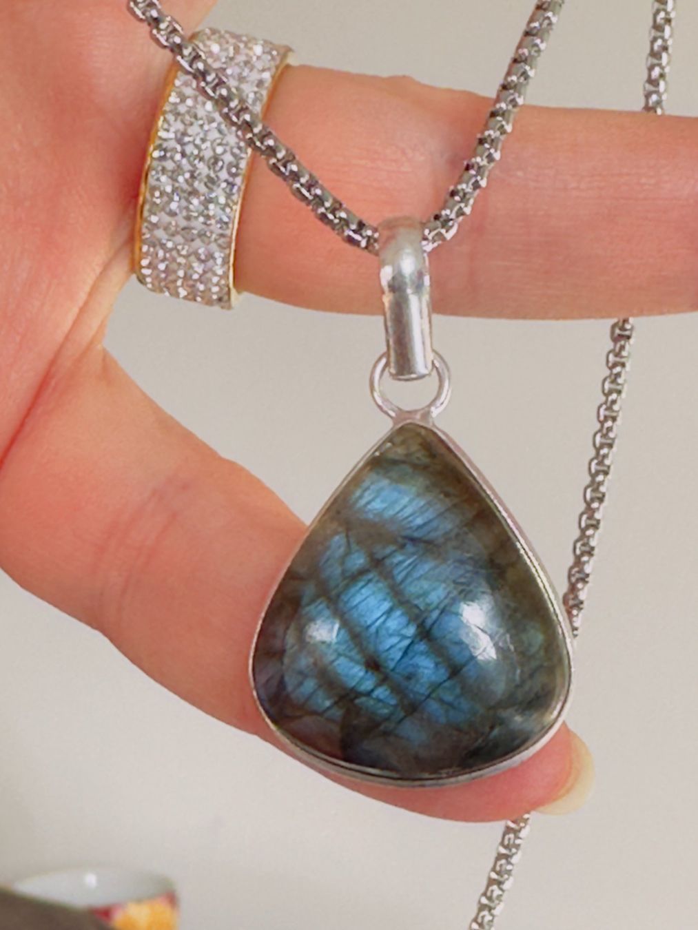 Catenine: Labradorite necklace – Nuovo e nell'imballaggio originale da Genève venduto da AGBERG 3
