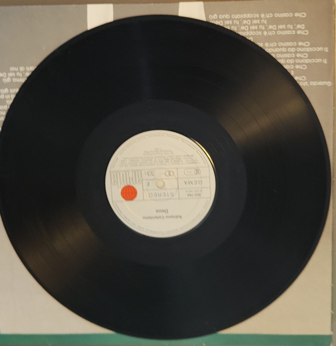 Dischi in vinile: 33 giri Deus - Adriano Celentano. LP vinile eccellente – Usato da Massagno venduto da Massimo037 4
