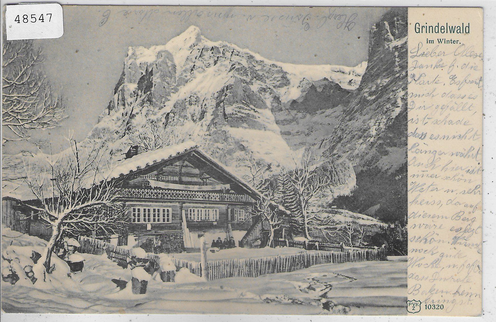 Cartes postales: Grindelwald im Winter 1919 – D'occasion à Ettingen par Kartenplanet