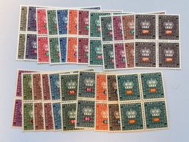 1968-1969, Fürstenkrone, 4er Block, postfrisch