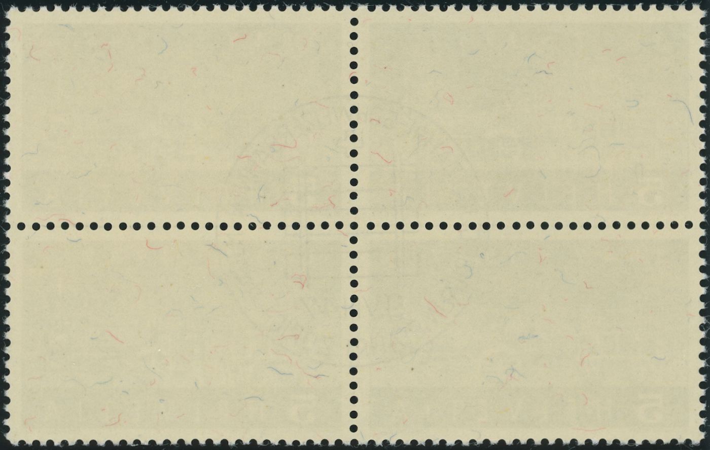 Tutti i francobolli: 1947 - 100 J. Eisenbahn - Viererblock – Usato da Schindellegi venduto da leecollect 1