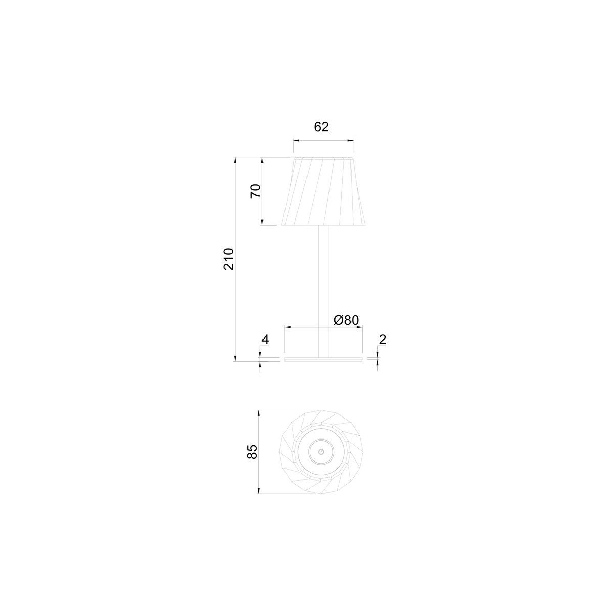 Lampade: LED Aussen Tischleuchte, CCT, 21 cm Höhe – Nuovo (secondo la descrizione) da Kreuzlingen venduto da Smart-Light 9