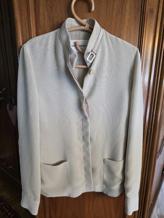 Vintage Emporio Armani Minimalistische Mandarinen-Halsjacke