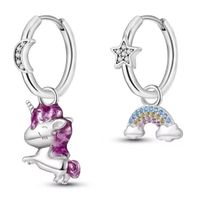 Unicorn Silver Earrings
