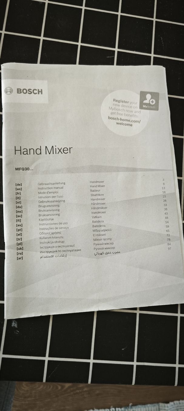 Bosch Elettrodomestici da cucina: Bosch Hand Mixer MFQ30 Red - Great Condition for Baking – Usato da Dübendorf venduto da Jianbo_CN_CH_IT