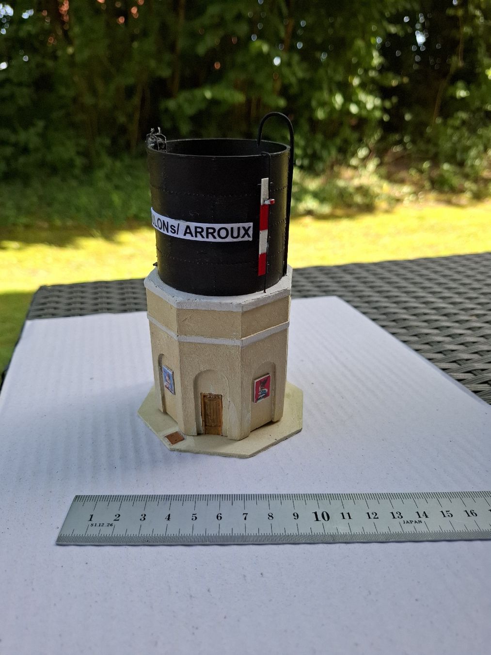 Kit di modellismo & Modellini statici: Eigenbau Wasserturm H0/H0m/H0e, ca 15 cm hoch.  – Usato da Zuchwil venduto da Efiutz 7