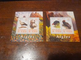 Lot de 2 Timbres du Tchad - Aigles - Postes 2019 - Neufs!