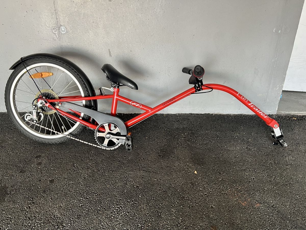 Rimorchi: Kinderveloanhänger rot, Schattenvelo – Usato da Neuenkirch venduto da hk90