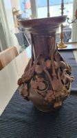 Schöne antike Vase mit Vogel und Blumenmuster, Vintage!