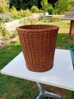 Vintage Papierkorb, Weidenkorb gross braun guter Zustand