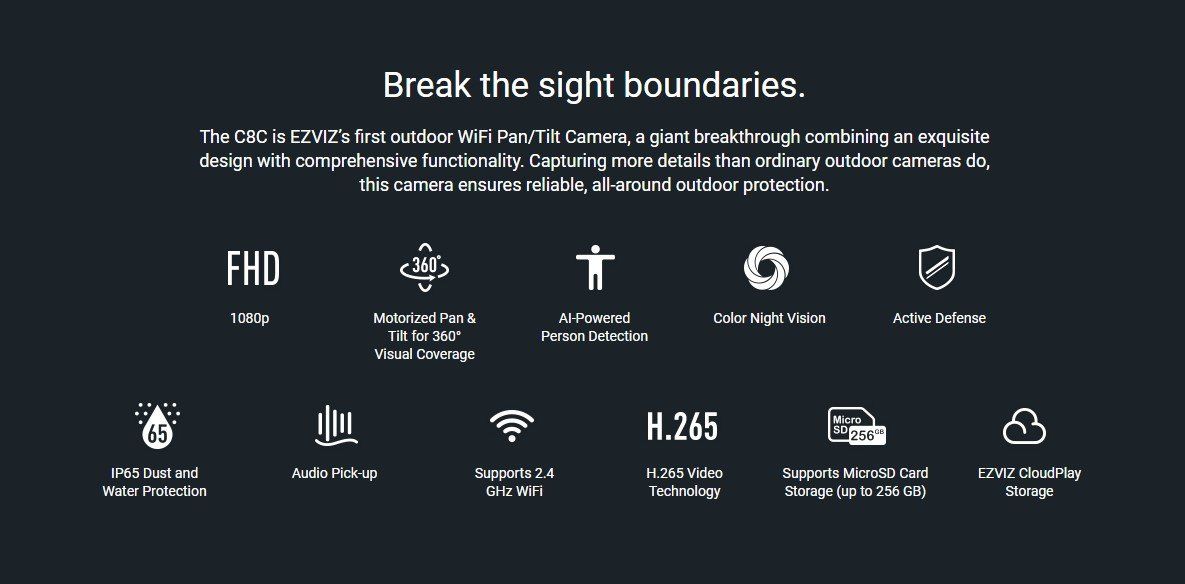 Caméscopes: EZVIZ C8C Smart Home Camera – Neuf avec emballage d'origine à Agno par Olialby 1