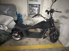 Elektro-Scooter Harley-Style schwarz gebrauchter Zustand