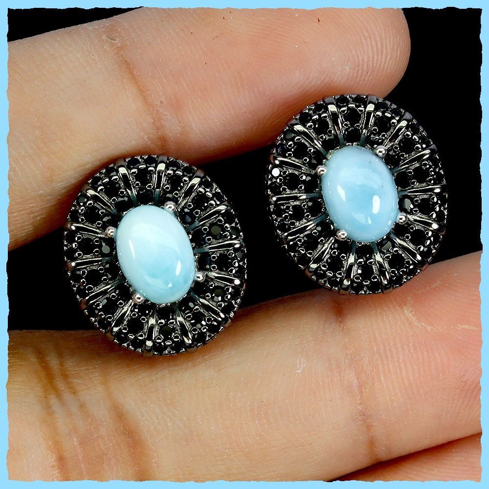 Orecchini pendenti & Orecchini a lobo: ♛ Larimar / Spinell 925 Silberohrringe – Nuovo e nell'imballaggio originale da Oberglatt ZH venduto da Hot-Spot 3