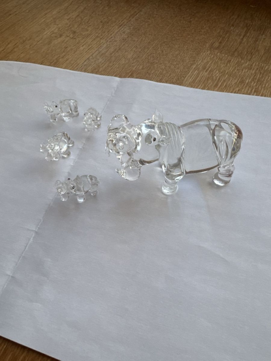 Statuette: Hippo-Familie aus Glas – Nuovo (secondo la descrizione) da Zürich venduto da Sigeli03 2