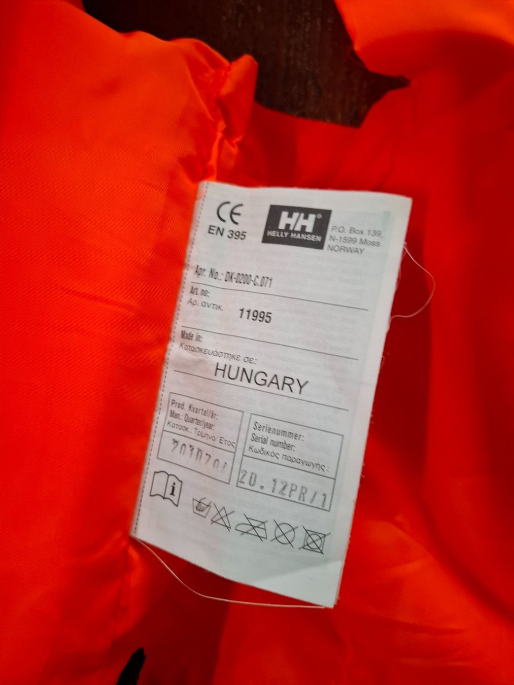 Helly Hansen Giubbotti di salvataggio: Schwimmweste, 30-40kg, Helly Hansen, orange – Usato da Bäretswil venduto da mickey100 2