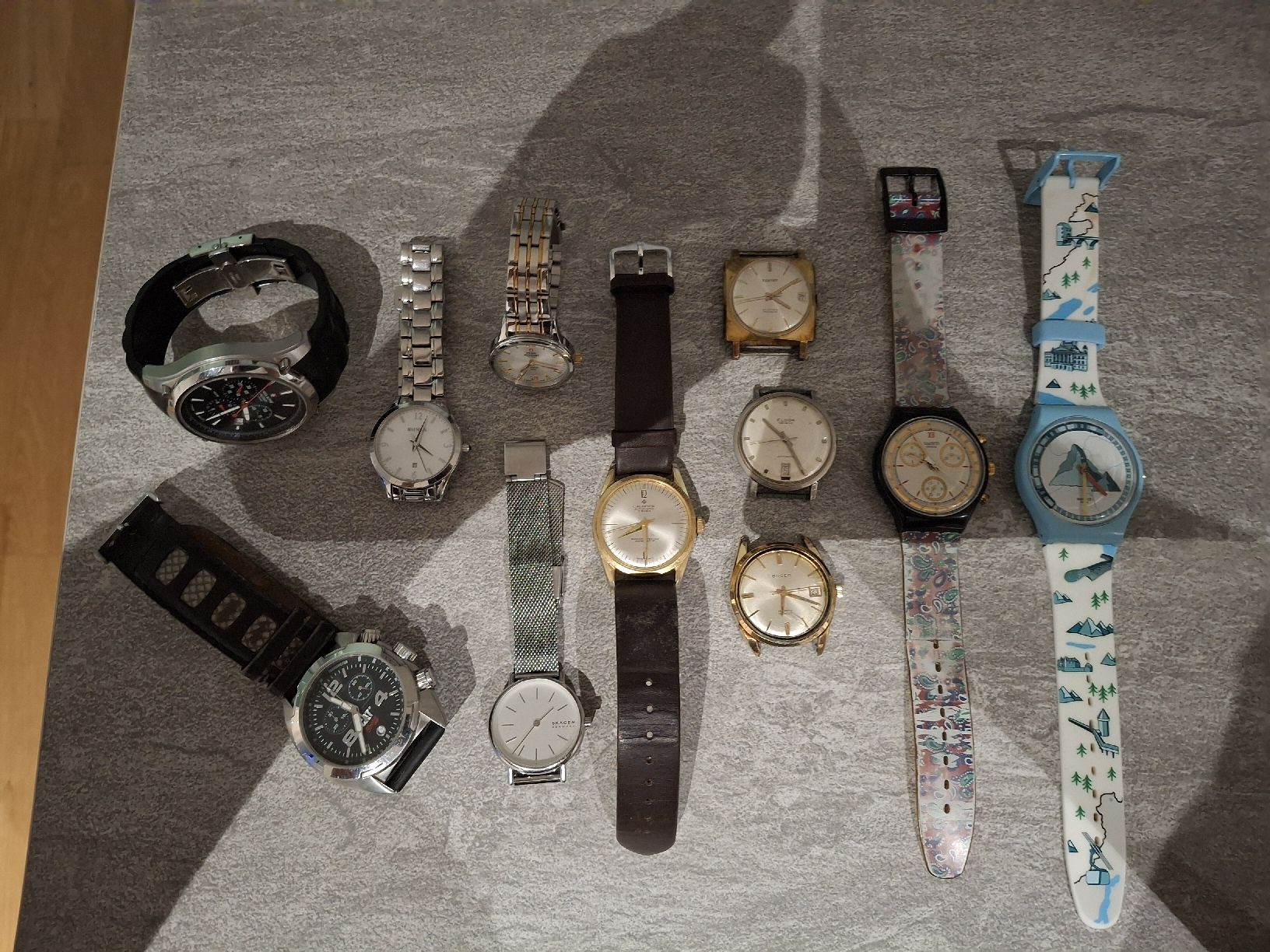 Orologi: Uhrenlot 11,Stk  Ab,1.- Chf.  – Difettoso da Reiden venduto da Flomy-72