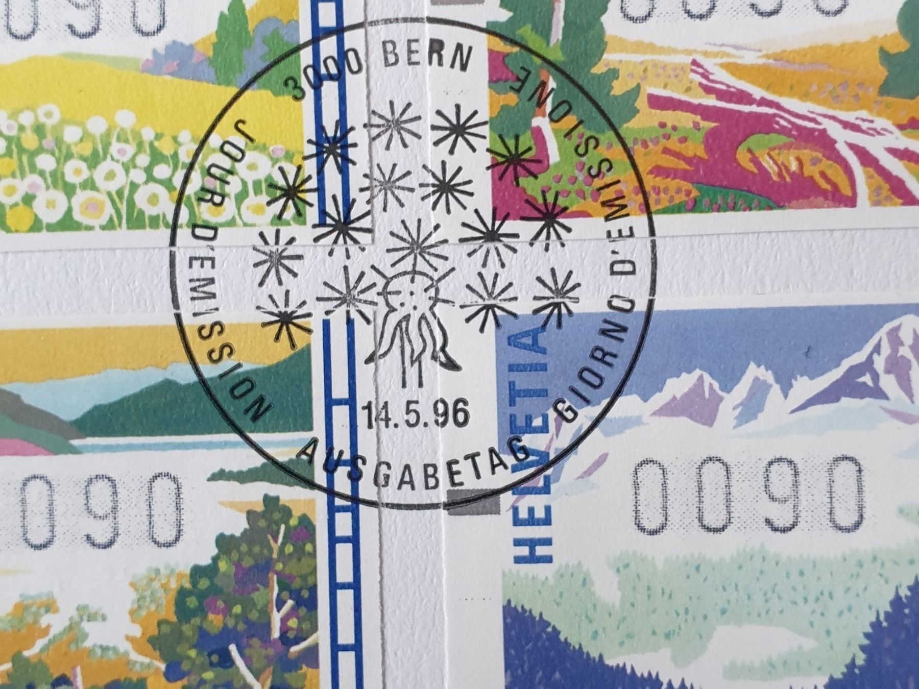 Tutti i francobolli: (67) Automatenmarken 90 Cent von1996 – Usato da Schwarzhäusern venduto da Inot3 2