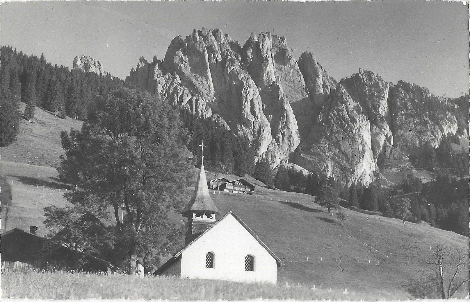 Cartoline postali: 458    Kirche  Abländschen  m.  Gastlosen – Usato da Bütschwil venduto da Jackson1A
