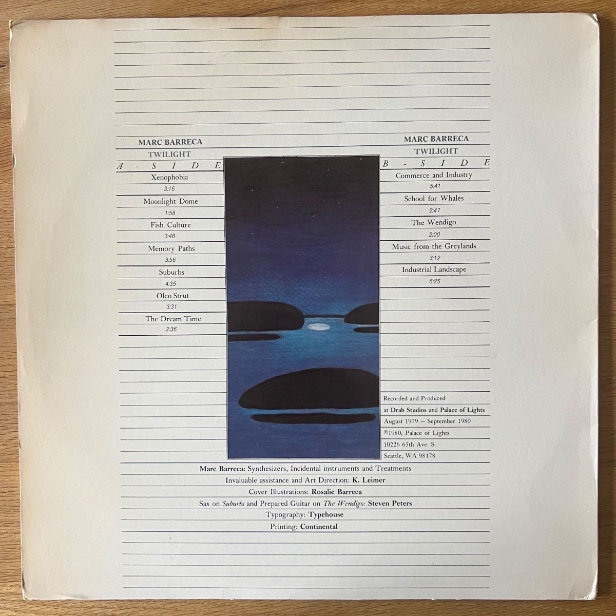 Dischi in vinile: Marc Barreca - Twilight / 1. US-Press. 1980 – Usato da Gais venduto da soundcave57 1