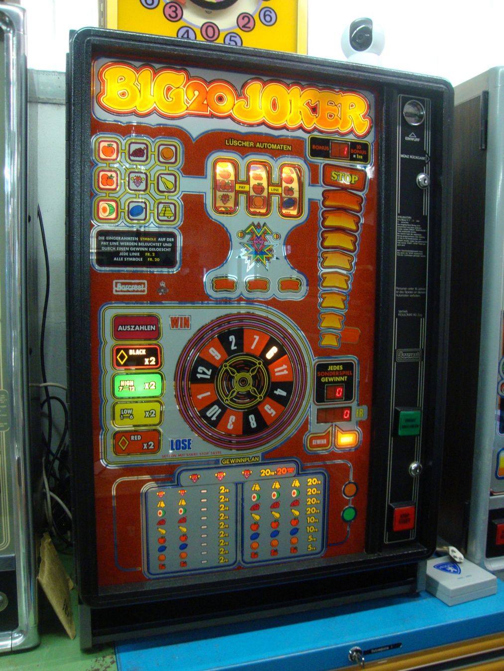 Spielautomaten: TOP Big 20 Joker rev. – Gebraucht aus Mollis von Seestern