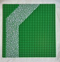 Grüne Lego Platte 32x32 Noppen Weg mit Steinmuster 4478px2