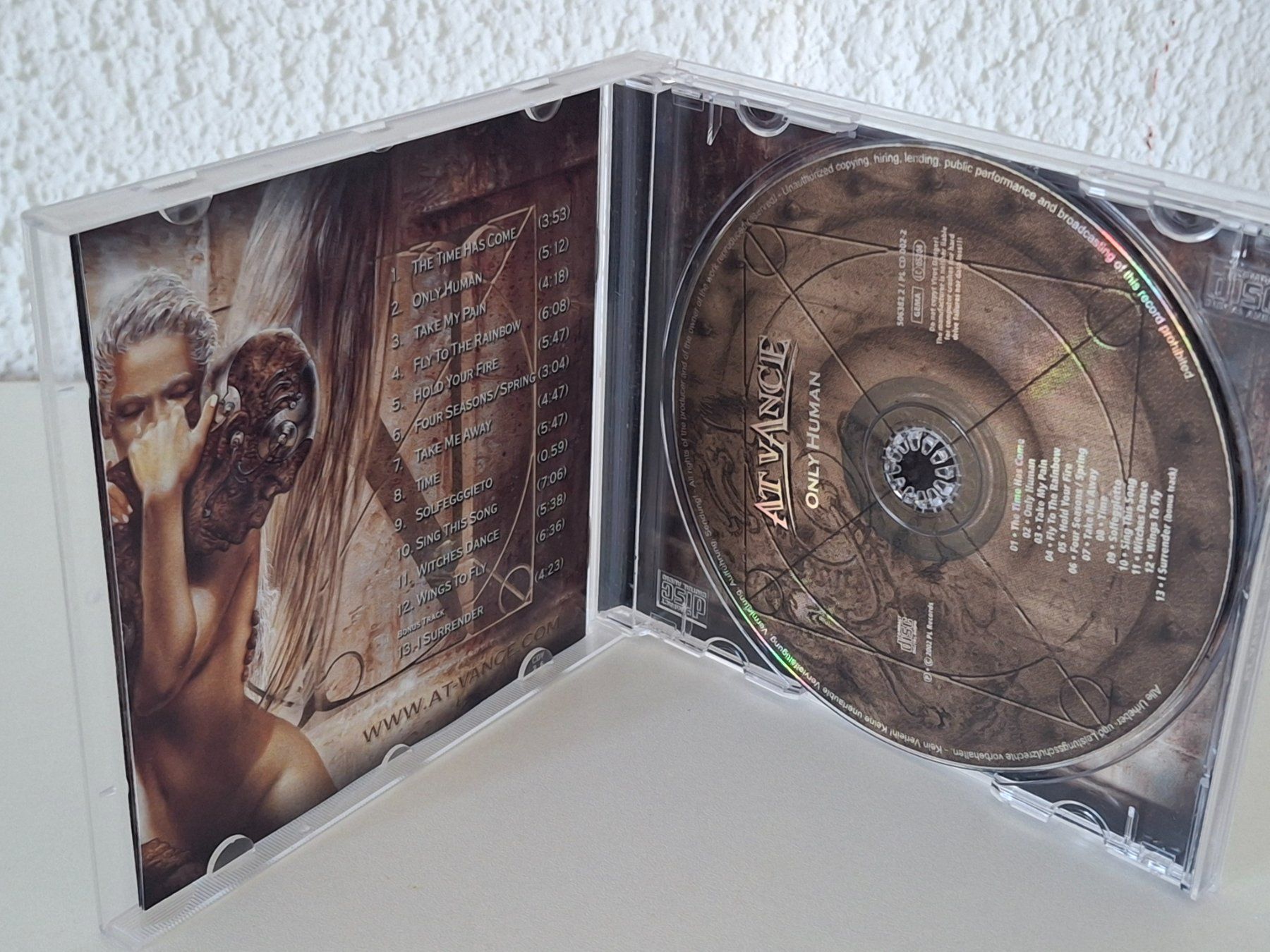 CD: CD AT-VANCE "ONLY HUMAN" ( Power Metal DE ) – Usato da Aarberg venduto da Jackup1 2