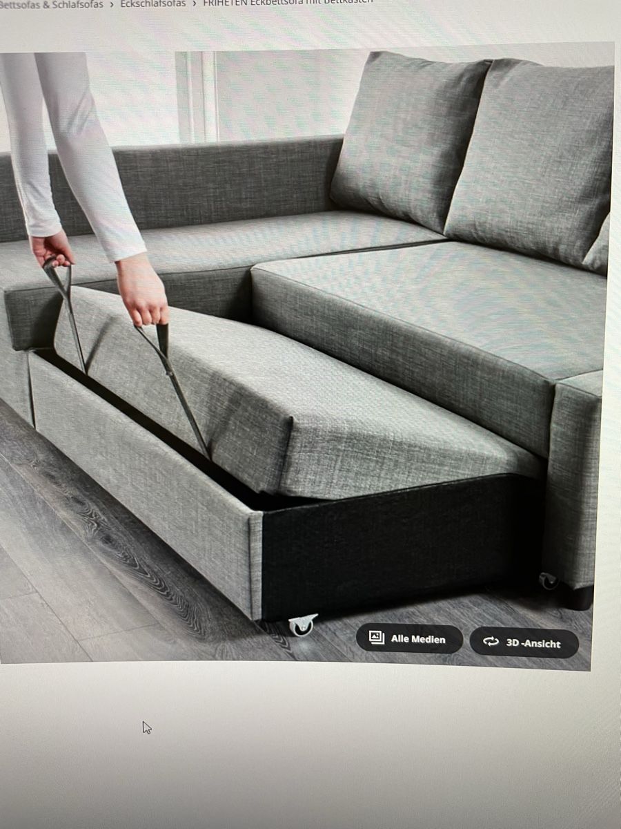 Divani: Eckbettsofa IKEA Friheten – Usato da Bern venduto da Calandawolf 5