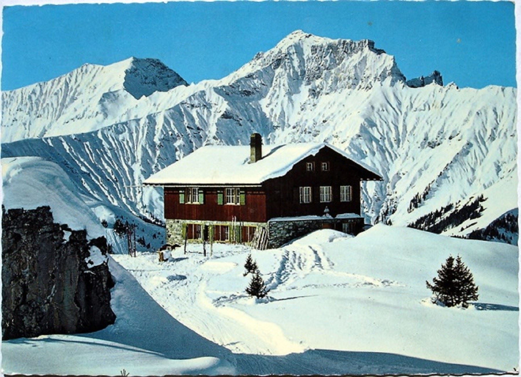 Cartoline postali: FRUTIGEN Ski- und Ferienheim Eisigen – Usato da Jona venduto da philajona