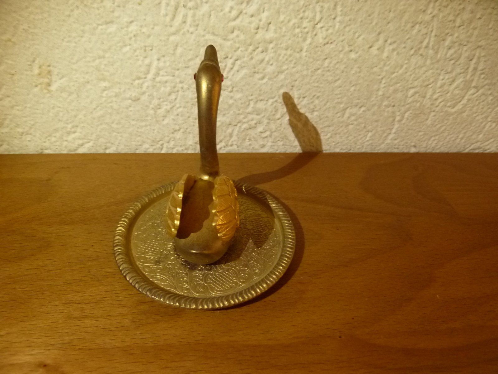 Statuette: Schwan Ringhalter messing Schmuckstück Teller – Usato da Hochfelden venduto da swissice 1