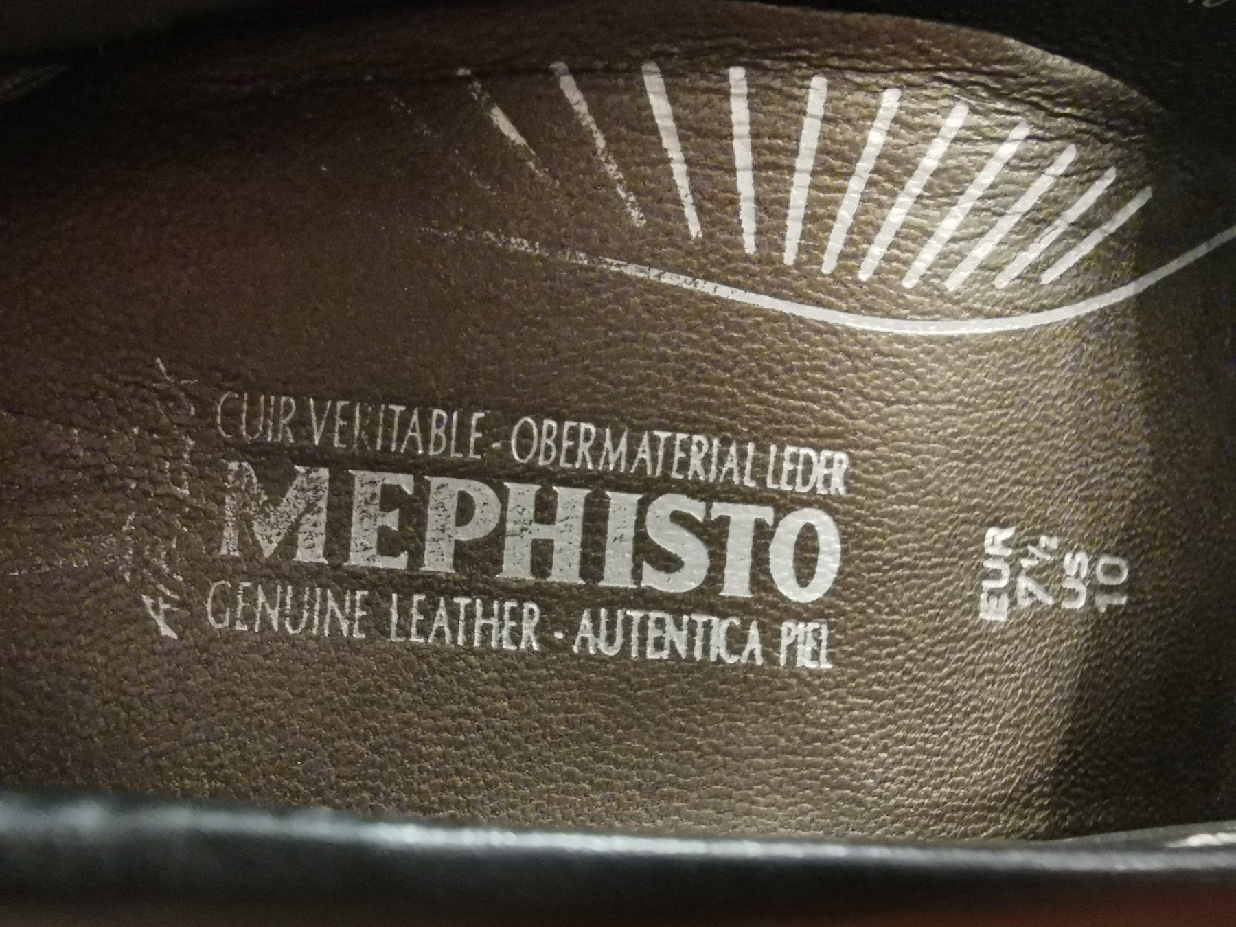 Mephisto Scarpe da donna: Damenschuhe Leder Mephisto Gr. 41, schwarz – Usato da Greifensee venduto da Lotusblume3 2