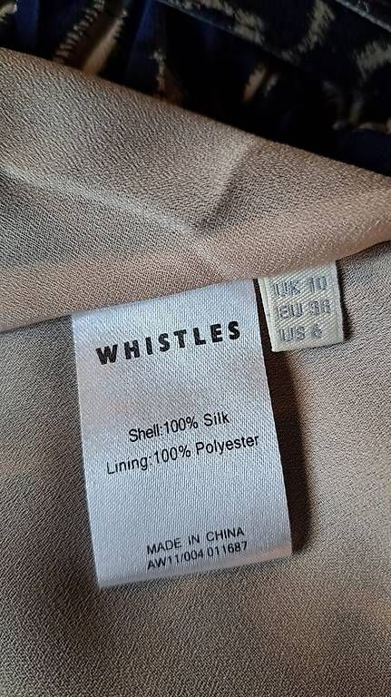 Vestiti: Blaues Seidenkleid im Leoprint – Usato da Lützelflüh-Goldb venduto da tomwunderlich 2