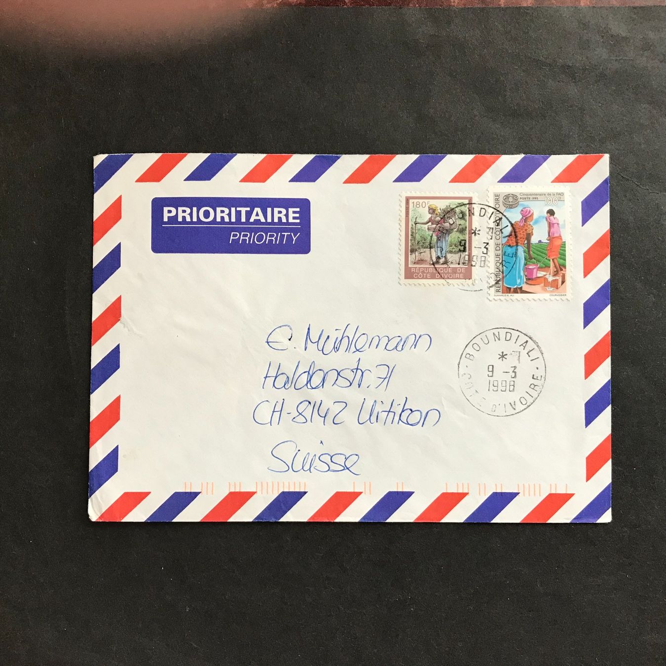 Tutti i francobolli: ELFENBEINKÜSTE, 6 Briefe – Usato da Uitikon Waldegg venduto da Gooddeal05 4