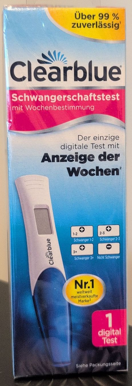 Attrezzature mediche: Clearblue Schwangerschaftstest mit Wochenbestimmung – Nuovo e nell'imballaggio originale da Zürich venduto da rah_5p85
