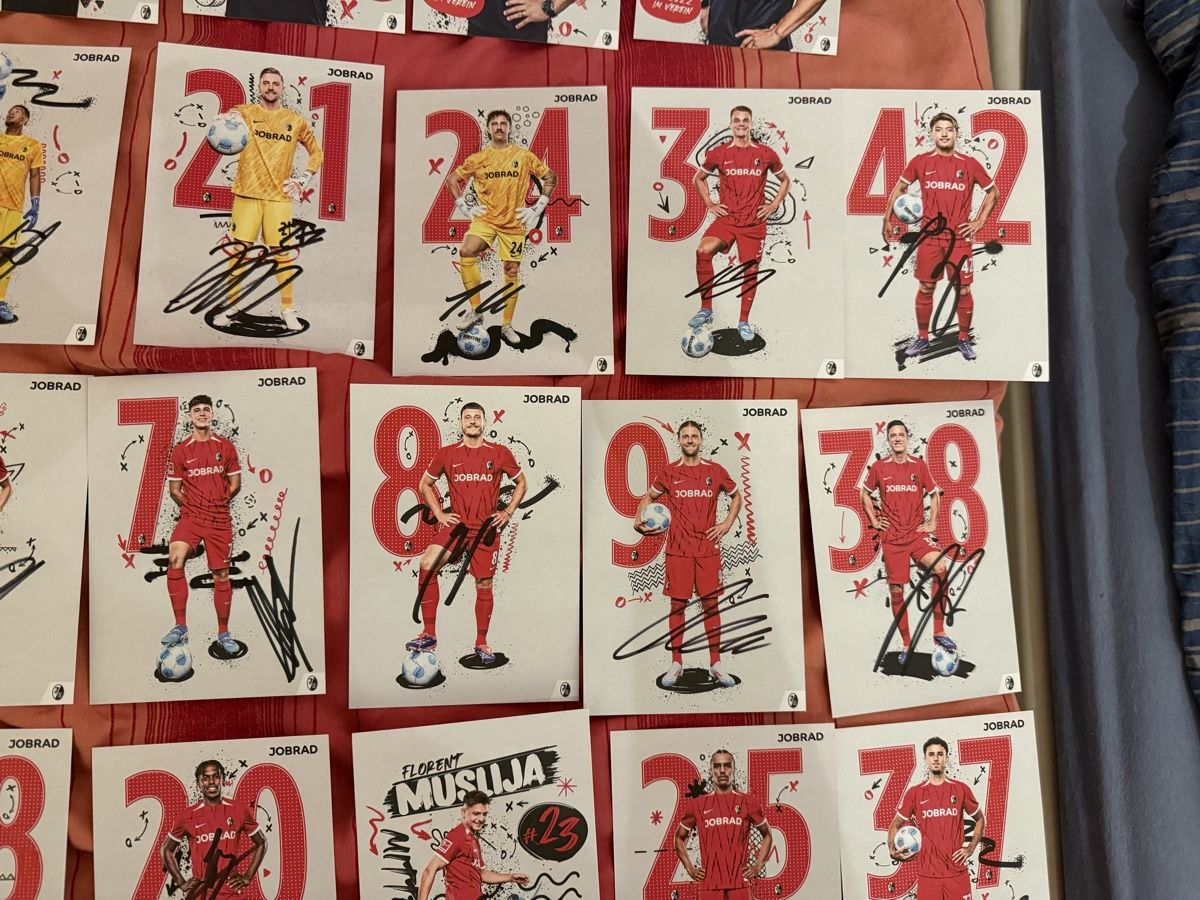 Autographes: Autogrammkarten SC Freiburg signiert  – D'occasion à Rüschlikon par Andi_2000 3