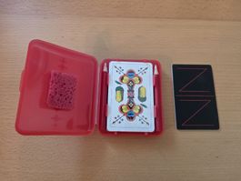 Jasskarten Set in roter Kunststoffbox neuer Zustand