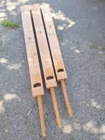 3 STÜCK ALTE GROSSE ORGELPFEIFEN - DEKORATION