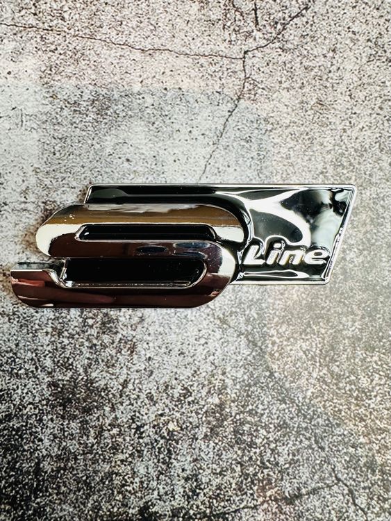 2X-S-line Emblem Schriftzug Logo Glänzend Badge Kotflügel Glanz