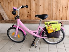 Puky Kinderfahrrad 18 Zoll & Die Maus Fahrradtasche, Klingel
