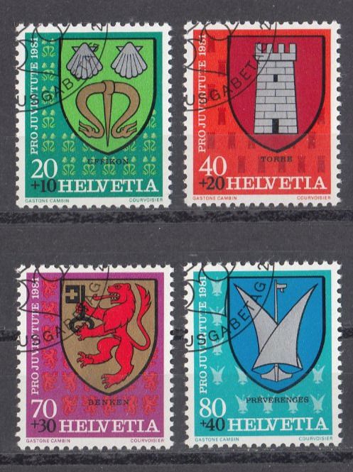 Tutti i francobolli: SBK J277 - J280 mit ET – Usato da Bürglen TG venduto da StampGraf